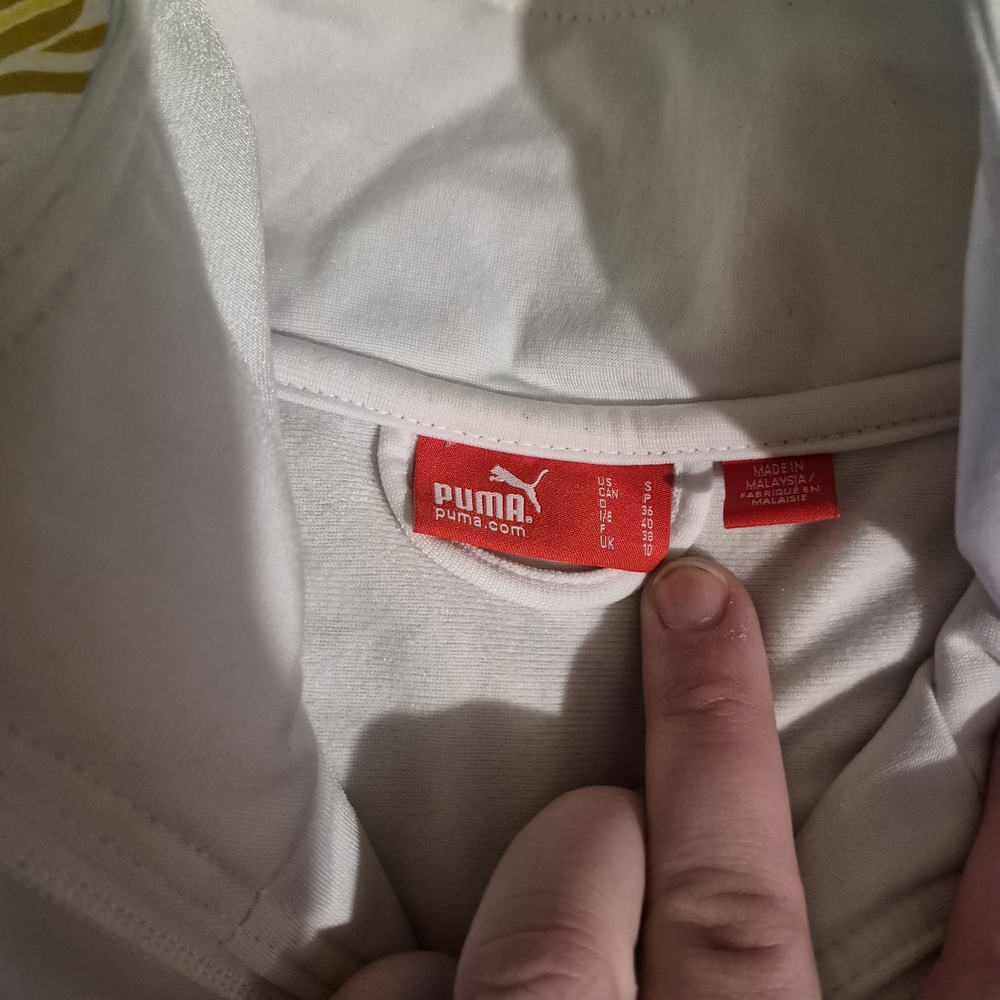 Puma Red and White Track Jacket - Picture 4 of 10